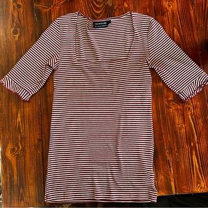 The Fifth Label Red and White Striped Top